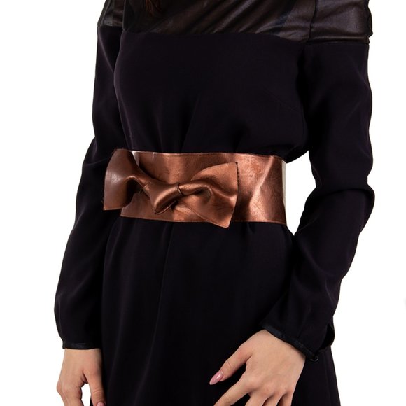 CHLOE BROWN EVENING BELT | WOMENS SIZE S